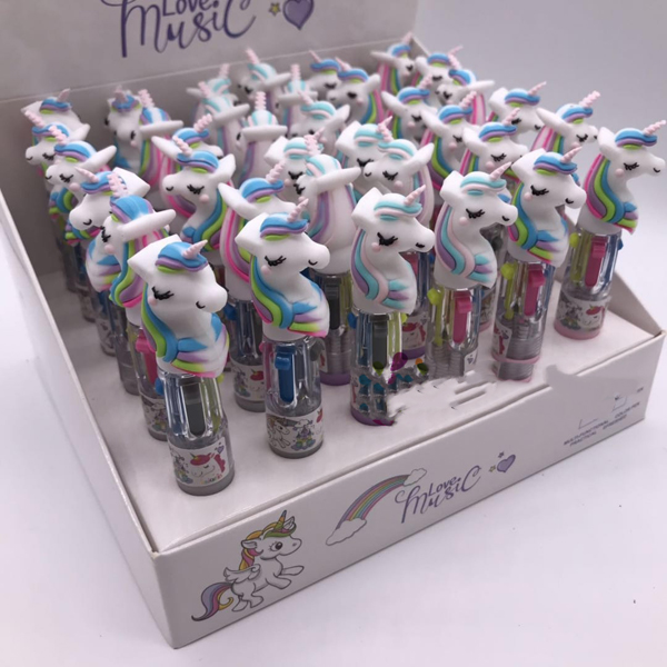 4 in 1 cute Unicorn, hello kitty ballpoint pen